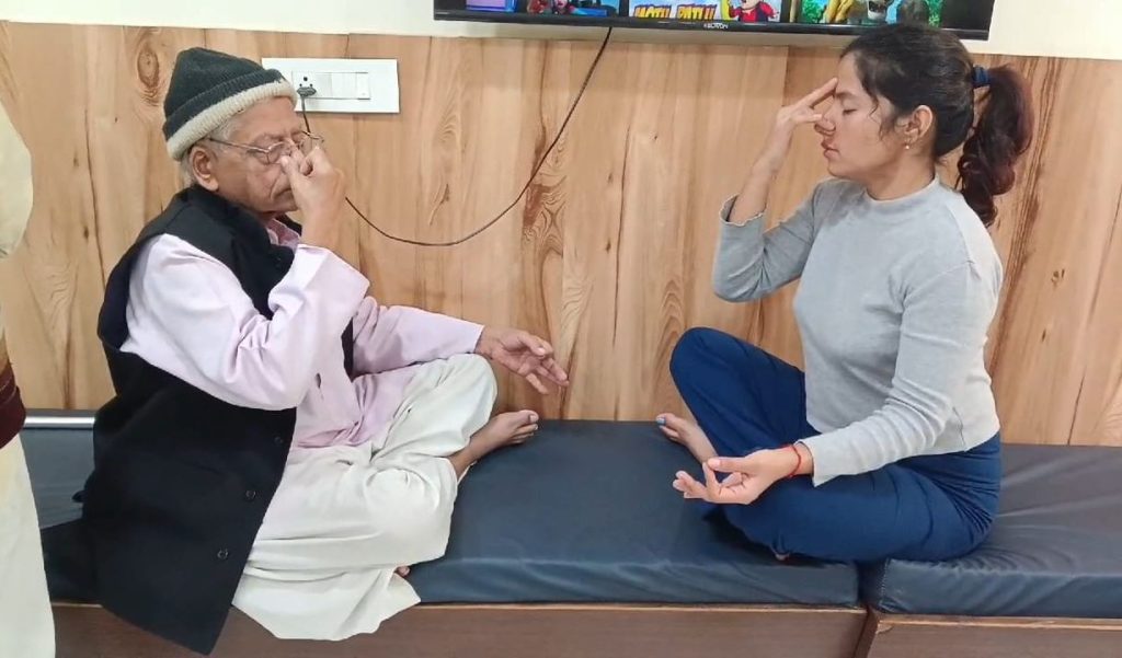 Yoga Session at VataVriksh Parent Care for Healthy Lifestyle